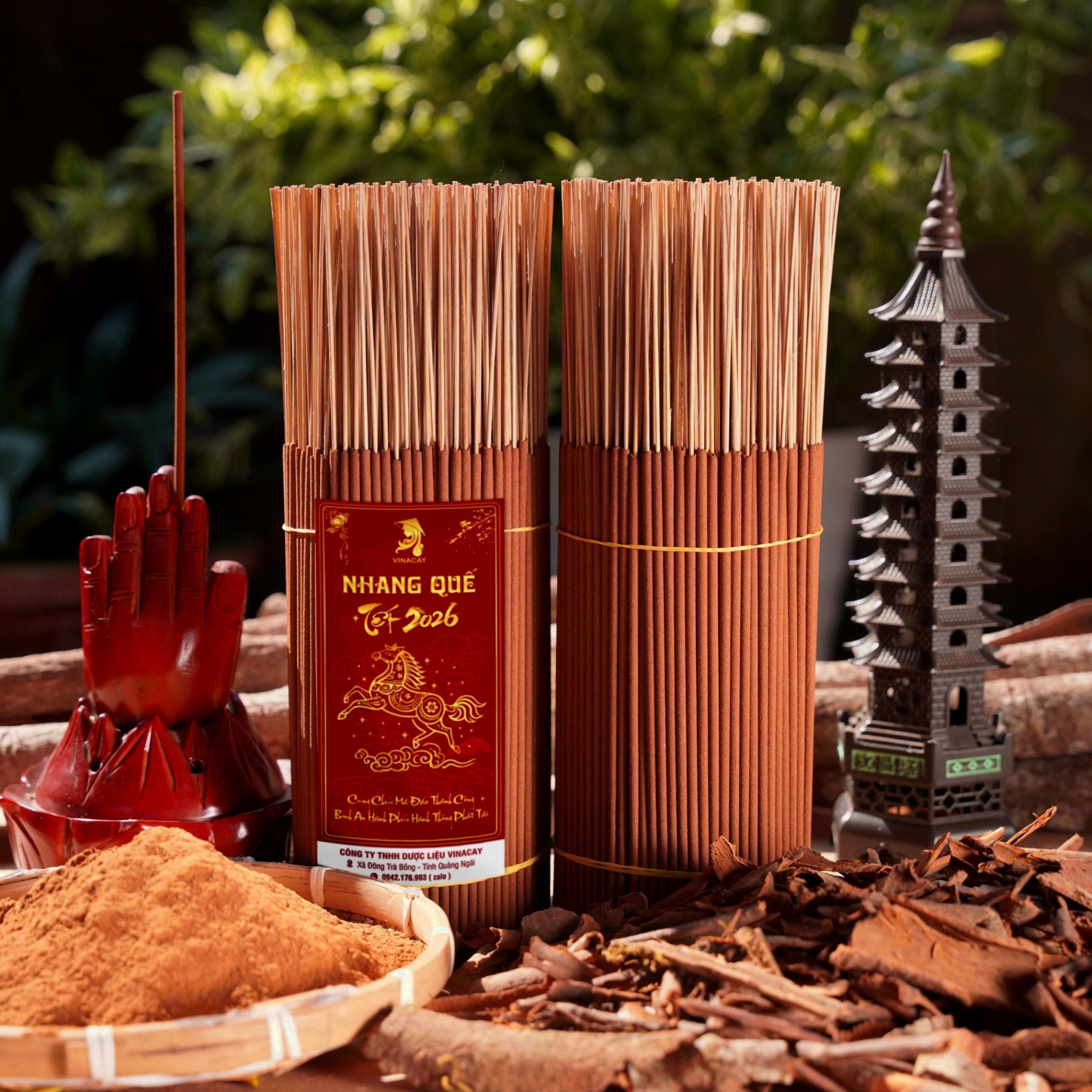 Nhang Quế Quảng Ngãi Vinacay Bó 1kg (500 cây)